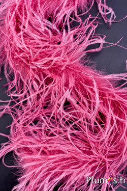 Boa en plumes d'autruche - 4 plis, 2 m - rose ancien